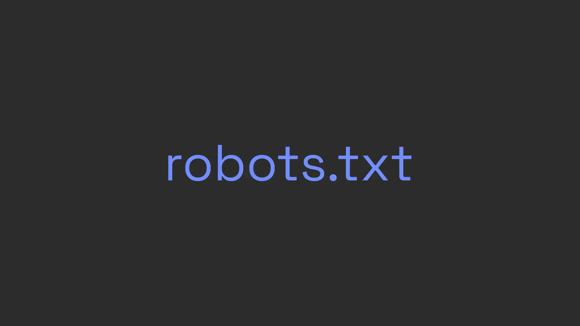 Robots.txt og